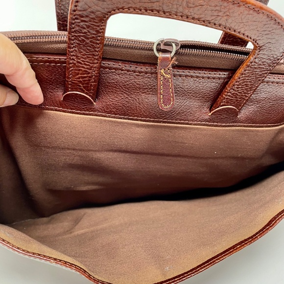 Wilson’s Vintage Brown Leather Briefcase - Picture 6 of 16